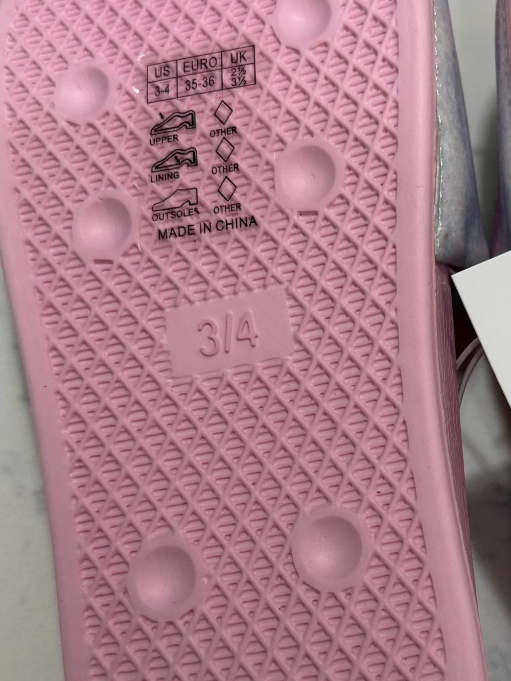 Kids' Pink Unicorn Slide Sandals